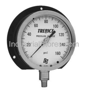 Trerice 500XSS6002LA060 30 Hg-150 psi 1/4 Bottom Mount 6 Dial