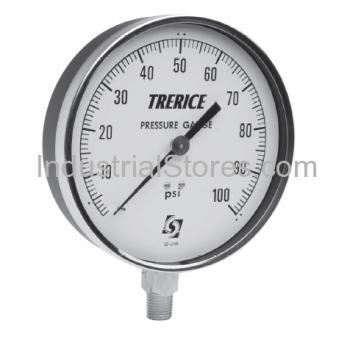 Trerice 600CB3502LA130 3.5 0-200 psi 1/4 Bottom Mount
