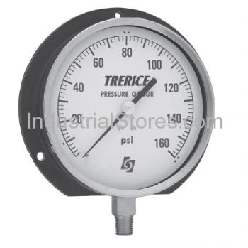 Trerice 610CB4502LA120 4.5 Dail 1/4 Bottom 0/160 psi Gauge