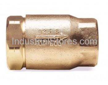Conbraco 61-207-01 Bronze Ball Cone Check Valve 1-1/2" Straight-through Flow 1/2psi Opening Pressure 125psig Steam Rating at 350F maximum