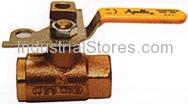 Conbraco 75-103-01 Bronze Pad Locking Ball Valve 1/2" Threaded 600psig WOG Cold Non-Shock 150psig Saturated Steam