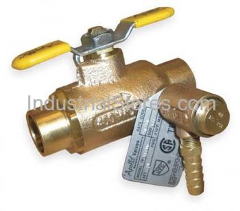 Conbraco 78-404-RV Water Heater Shutoff Thermal Expansion Control Valve 3/4" Thread 125psi Control Valve Outlet Hose Barb Fitting