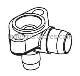 Emerson Flow Controls 029411 10331 7/8 ODF /1-1/8ODM Angle Flange