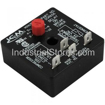 Time Delay Relay, Delay on Make, 10 Minute Adjustable