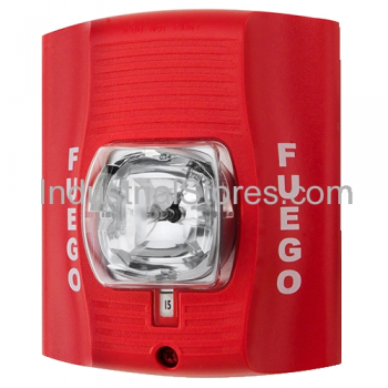 System Sensor SR-SP Red Strobe Fuego 12/24Vdc