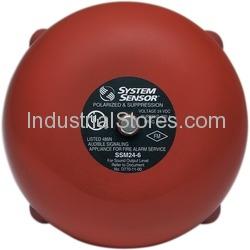 System Sensor SSM24-6 Polarized Alarm Bell 6" 24Vdc