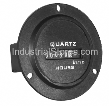 Redington 732-0001 Totally Sealed DC Hour Meter 10-80Vdc 3-Hole Round