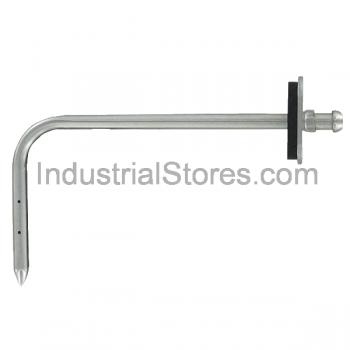Love Controls A-302F-A Static Pressure Tip with Mounting Flange Stainless Steel 3/16" Rubber or Plastic Tubing (4" depth)