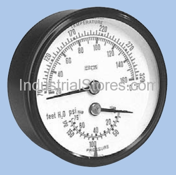 Kodiak Controls 4104-3.25-2-10 Gauges & Accesories 0/75psi 80/320 Fill Tridicator 1/4"