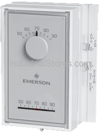 White-Rodgers 1E56N-444 Mechanical Thermostat Single Stage Heat/Cool 50-90F