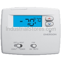 White-Rodgers 1F89-0211 Heat Pump Non-Programmable Digital Thermostat 2" Display
