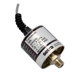 Setra 2061160PG2M11028NN Pressure Transducer 0-160 PSI Gauge 1/4" 4 to 20 mA with 2ft Cable