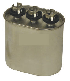 Mars 12183 Dual Oval Run Capacitor 25 + 10MFD 440V