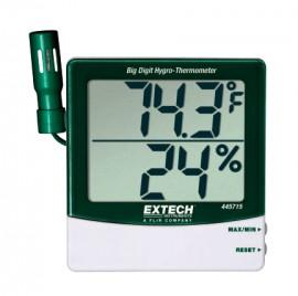 Extech 445715 Big Digit Remote Probe Hygro-Thermometer with NIST Traceable Certificate