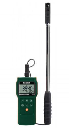 Extech AN340-NIST Mini Vane Anemometer/Psychrometer/Logger with NIST Traceable Certificate, CMM/CFM