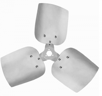 Lau 6130590001 Fan Blade 3-Blade 18" Diameter 19-Degree 1/2" Bore Clockwise