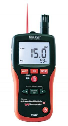 Extech MO290 Pinless Moisture Psychrometers Plus IR