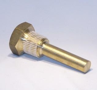 Trerice 3-4F6 Industrial Thermowell 3/4" NPT 3-1/2" Stem 316 Stainless Steel