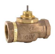 Barber Colman (Schneider Electric) VB-7214-0-4-11 Venta 2-Way Globe Valve Body Brass Trim Union 2" Sweat Normally Open 40Cv