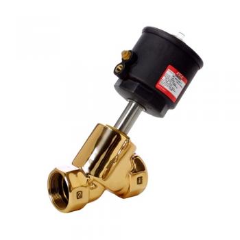 Asco 8290A389 Angle Body 2-Way Motorized Piston Valve 1" Normally Open 0-150 PSI