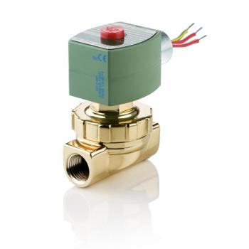 Asco 8220G11 Hot Water and Steam 2-Way Solenoid Valve 1-1/2" Normally Closed 5-50 PSI 120V