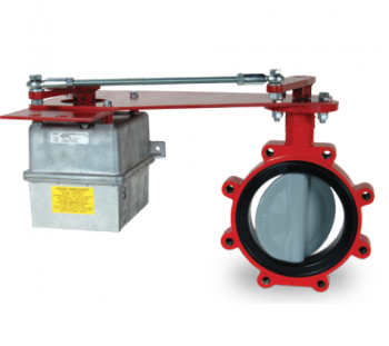 Barber Colman (Schneider Electric) VAFS-6200-E10-L-14 Butterfly Valve 2-Way 2-Position 120V 4"