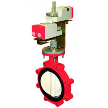 Honeywell VFF3HW1Y2B Butterfly Valves Flanged Butterfly Valve with Resiliant Seat 3-Way (A-B-AB) Mixing/Diverting 3"