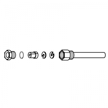 Danfoss 017-437066 Sensor Pocket Brass Well