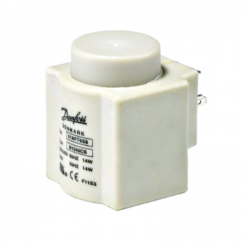 Danfoss 018F7658 Solenoid Coil BY Series High Performance with UL Recognized Coil 14W 208-240V