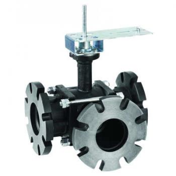 Honeywell VBF5013B1029 Flanged Control Ball Valve 4" 3-Way 240 PSI 160Cv