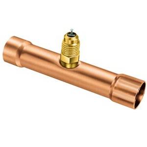 York S1-A31336 Swaged Copper Braze Tee with Access Fitting 3/8" (Pack of 3)