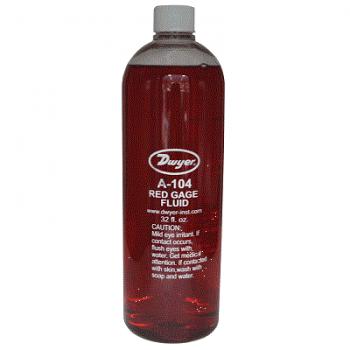 Dwyer A-104 Gauge Oil Red 1-Quart