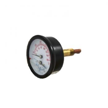 Utica-Dunkirk 1260006 Temperature & Pressure Gauge 2" Shank