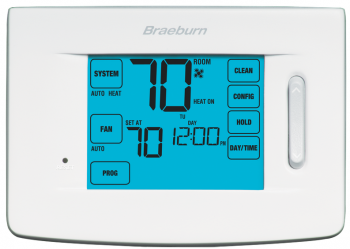 Braeburn 5320, 7 Day, 5-2 Day Programmable Thermostat (4 Heat/2 Cool)