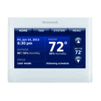 Honeywell THX9421R5021SG Silvrprestige Thermostat w/Redlmultist