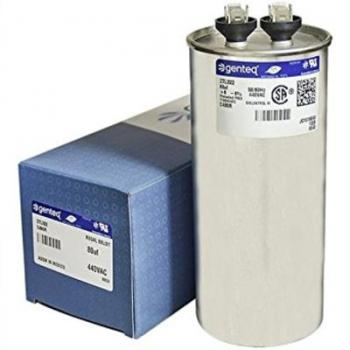 Genteq C480R Single Round Run Capacitor 440v 80MFD