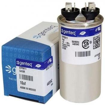 Genteq C410R Single Round Run Capacitor 440v 10MFD