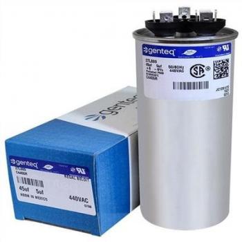 Genteq C4455R Dual Round Capacitor 440v 45+5MFD