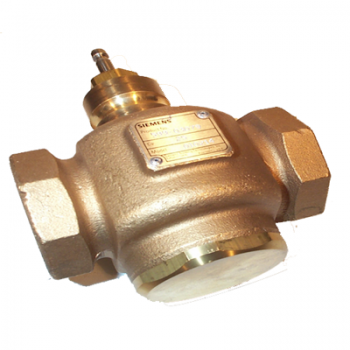 Siemens Building Technology 599-03079 Globe Valve Bronze Body 2-Way Normally Closed 1-1/2" NPT 25Cv