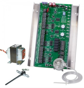 iO HVAC Controls ZP3-HPS-ESP-KIT Heat Pump 3-Zone Control Panel Kit with Static Pressure Sensor