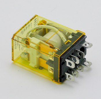IDEC RH2B-ULAC24V Electrical LED Plug-in Relay DPDT 24Vac 10A with Blade Terminals and Indicator