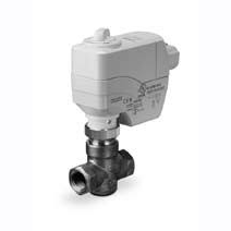 Siemens Building Technology 245-00532 Three-Way Zone Valve Assembly 3/4" 4.1Cv Valve Body & 0-10VDC 24V Normally Closed Non-Spring Return Actuator