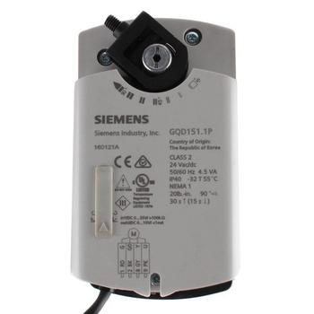 Siemens Building Technology GQD151.1P OpenAir Rotary Damper Actuator 24V Spring Return 20psi Modulating Control Signal