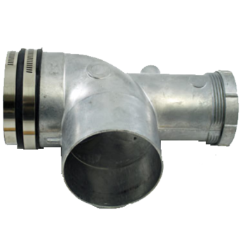 Lochinvar 100187862 Aluminum Exhaust & Condensate Elbow 3"