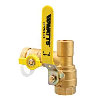 Watts 0207535 Purge Drain and Balancing Valve 3/4" RPVM1-ST