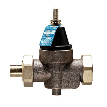 Watts 0125319 Water Pressure Reducing Valve 1" LFN45BDU-PEXxPEX-M1