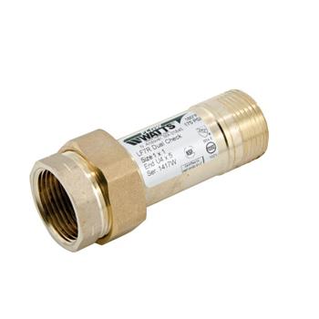 Watts 0072209 Lead Free Dual Check Valve 1" x 1" (LF7RU4-5)