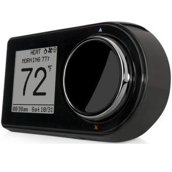 Lux GEO-BL Battery Operated & Wifi Thermostat (Black)