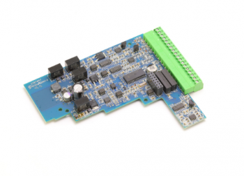 Fireye NXDBVSD VFD interface daughter board with two VFD channels one analog output two counter inputs two programmable relays Also includes Modbus communications