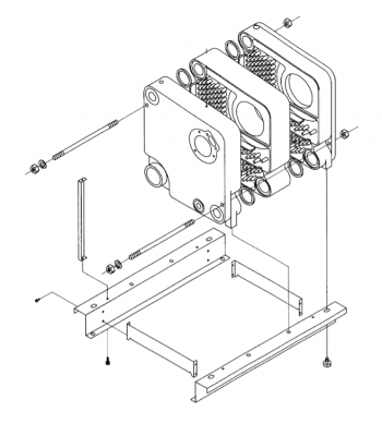 Weil McLain 382-200-461 Repair Kit for GV-3 thru GV-6 Section Assembly Series 1